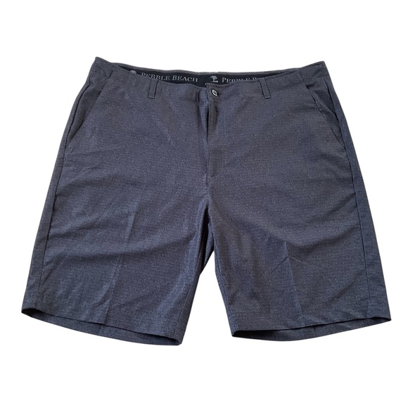 Pebble Beach Mens Golf Shorts Sz 40 Gray Dry-Luxe Performance Stretch Comfort - Picture 1 of 10